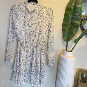 Missguided exclusive polka dot tiered dress